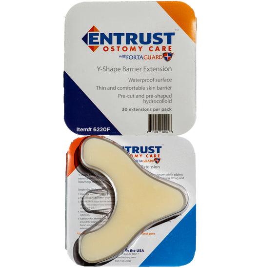 Entrust "Y" Shape Pre-Cut Barrier Extensions With Fortaguard Latex-Free 30 Count