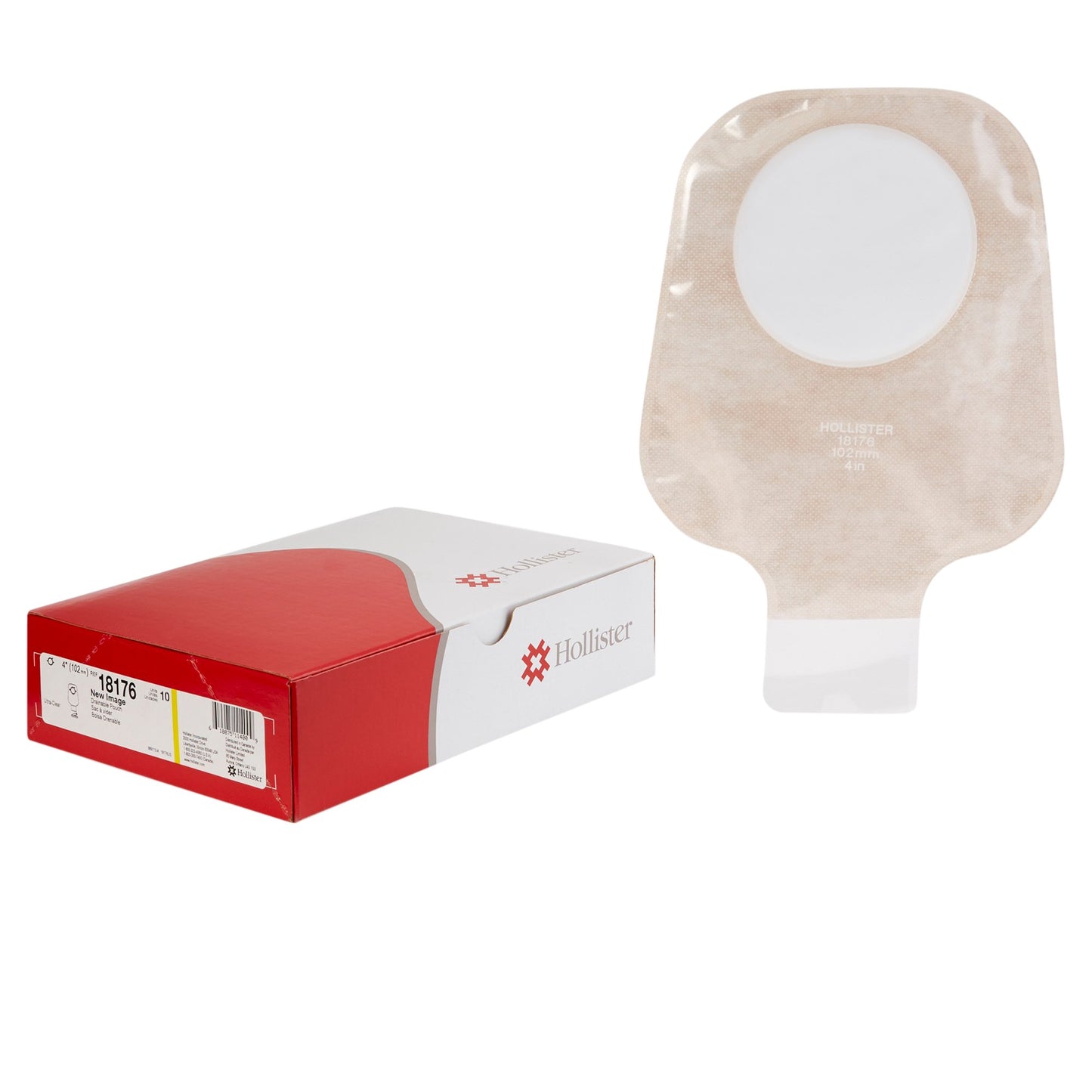 New Image™ 2-Piece Ultra-Clear Ostomy Pouch, Pre-cut to Fit 70 mm Stomas