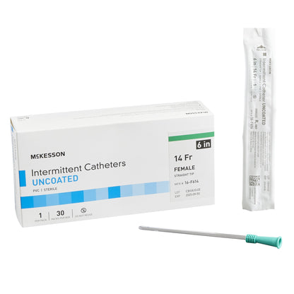 McKesson Female Urethral Catheter, 14 Fr