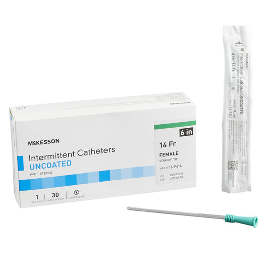 McKesson Female Urethral Catheter, 14 Fr