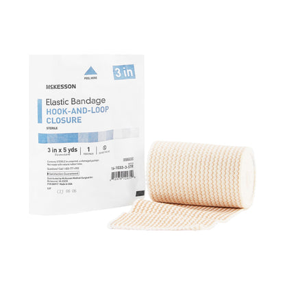 McKesson Hook-and-Loop Closure Elastic Bandage, Tan