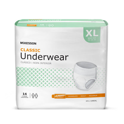 McKesson Classic Light Absorbency Incontinence Underwear
