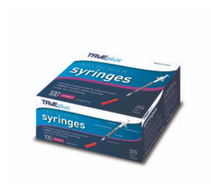 Trueplus Single-Use Insulin Syringe 100 Count