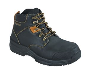 Granite Men's Waterproof Work Boots, Black, angle view