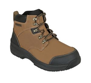Granite Men's Waterproof Work Boots, Camel, angle view