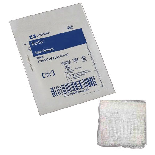 Kerlix Woven Super Sponge Medium Sterile 5's 6" x 6-3/4"