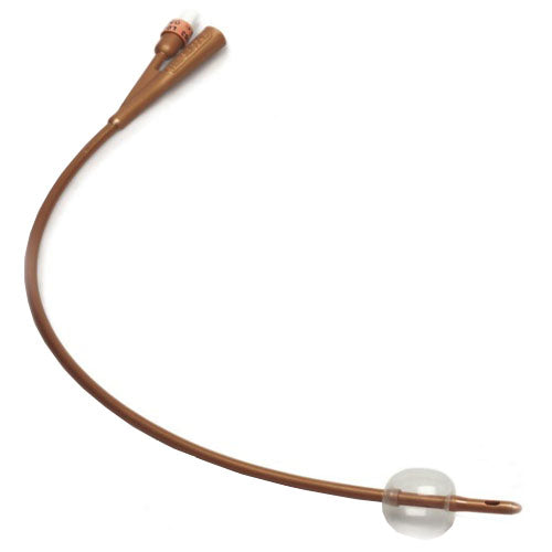 Dover 2-Way Silver-Coated Silicone Foley Catheter 16 Fr 5 cc