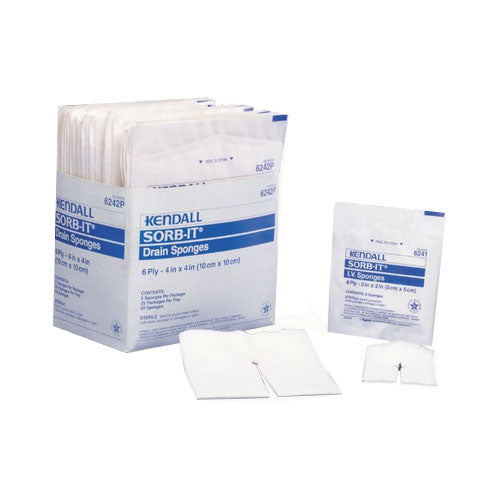 Curity Sterile I.V. Sponge 2" x 2" 6 ply