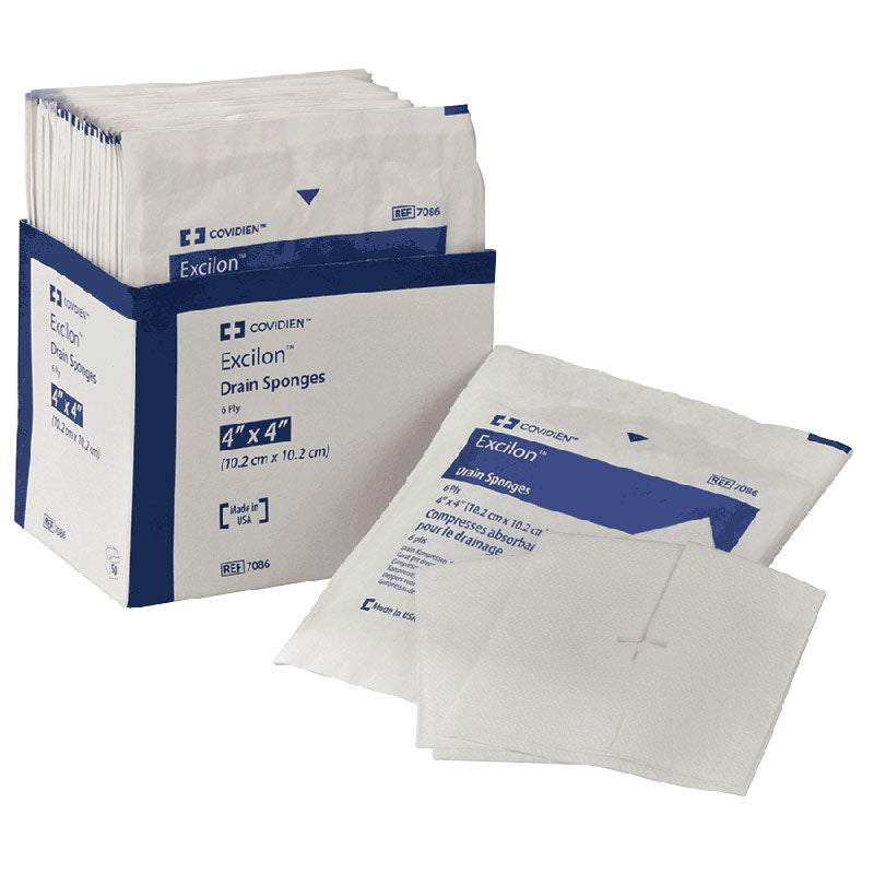 Excilon Sterile Drain Sponge Sterile 2's 4" x 4"