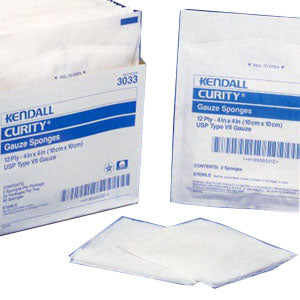 Curity Woven Gauze Sponge Sterile 10's Tray 4" x 4" 16 ply 10 Count