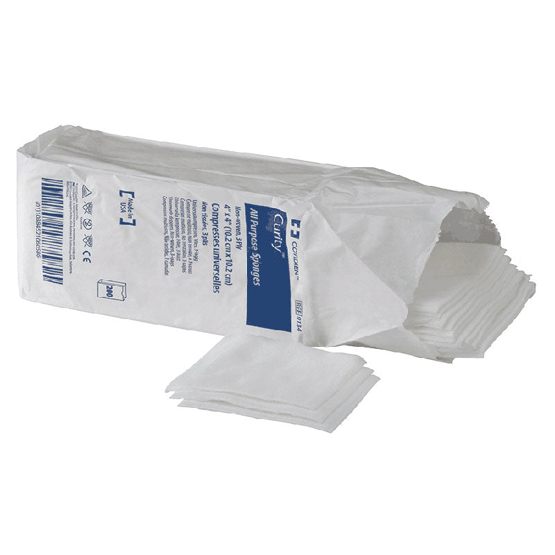 Curity All Purpose Sterile Non-Woven Sponge 4" x 4" 4-Ply 8044