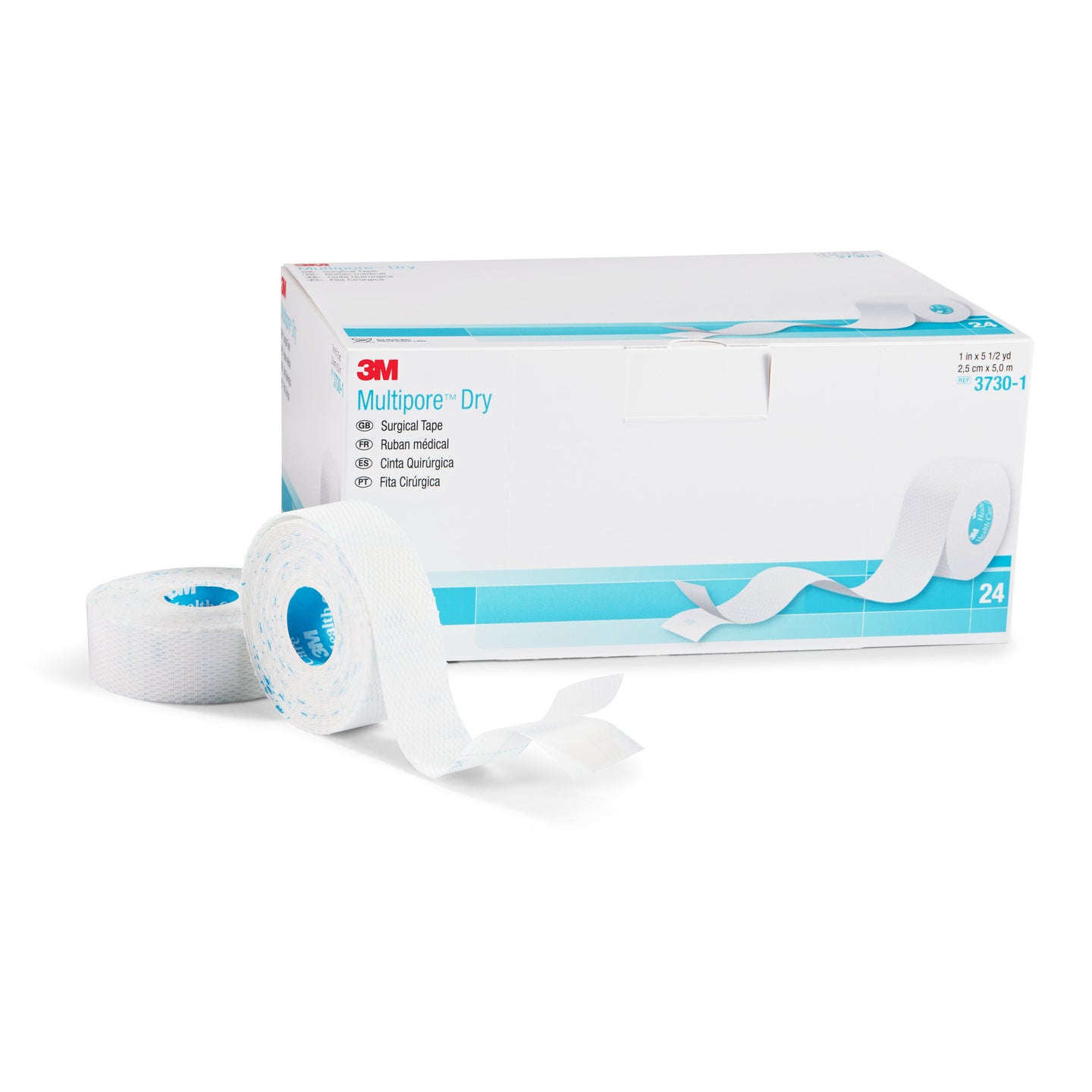 3M™ Multipore™ Dry Dressing Retention Tape w/ Liner, 0.5 Inch x 5.5 Yard