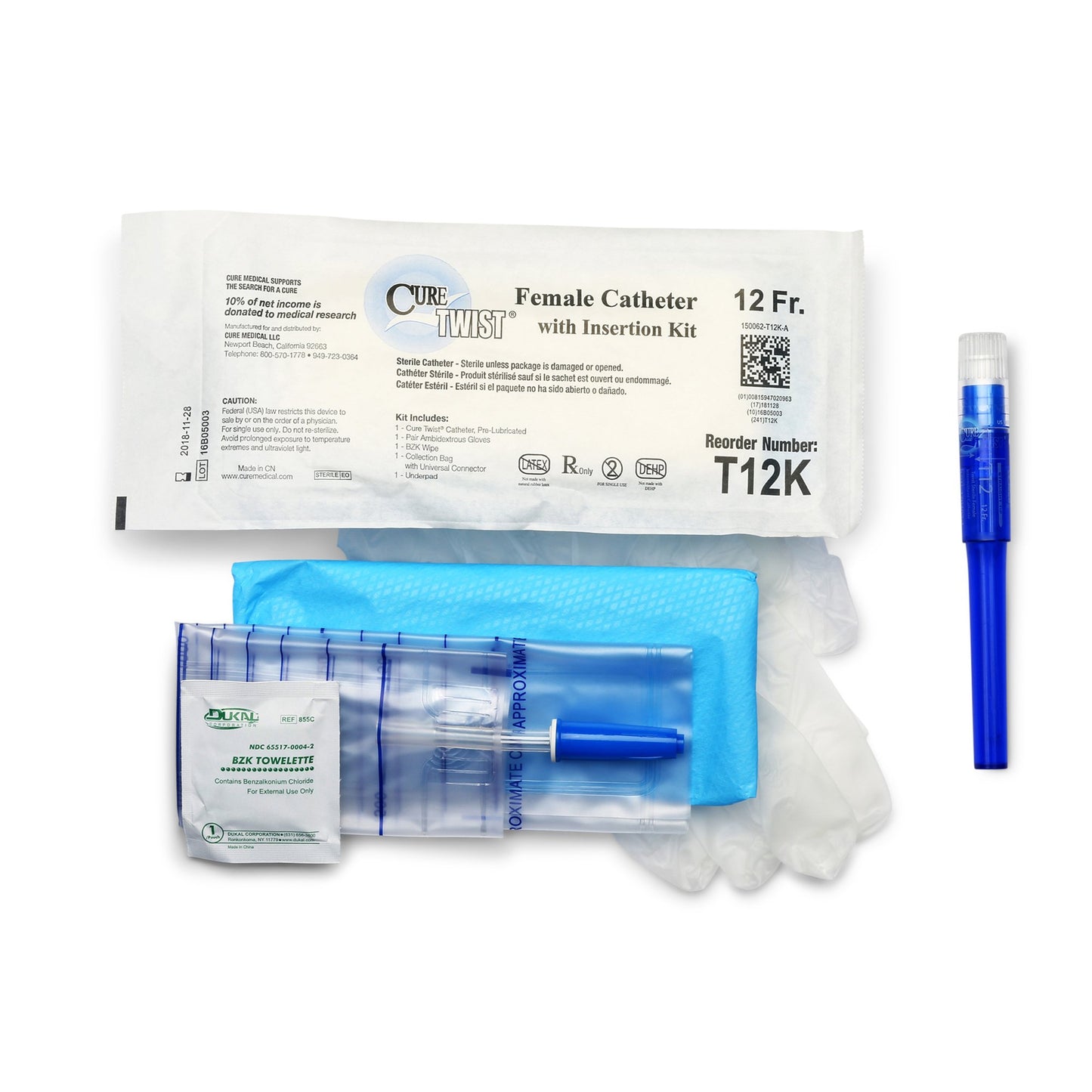 Cure Twist® Intermittent Catheter Kit