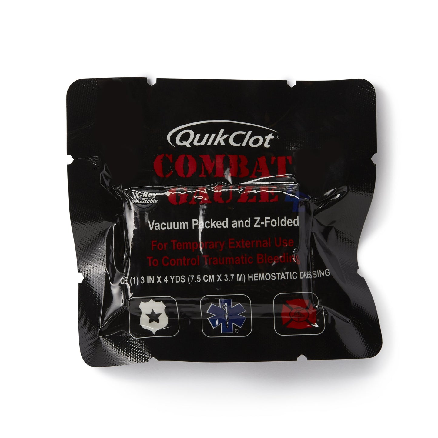 QuikClot Combat Gauze® LE Hemostatic Dressing, 3 Inch x 4 Yard
