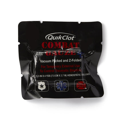 QuikClot Combat Gauze® LE Hemostatic Dressing, 3 Inch x 4 Yard