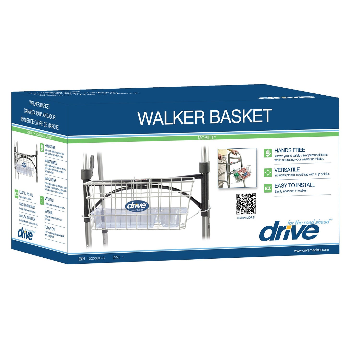 Drive™ Walker Basket, Aluminum