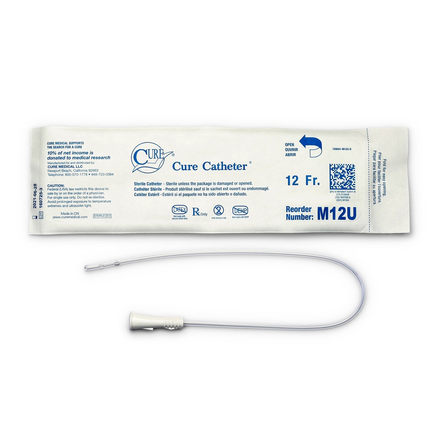 Cure Catheter™ Urethral Catheter, Male
