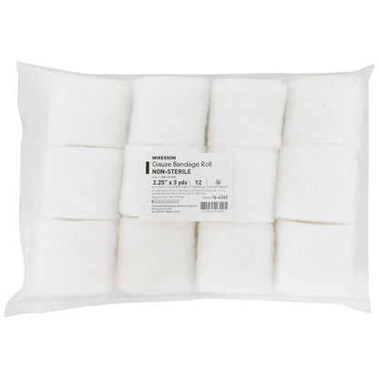 McKesson Fluff Bandage Roll, 2.5 Inch x 3 Yard, Gauze