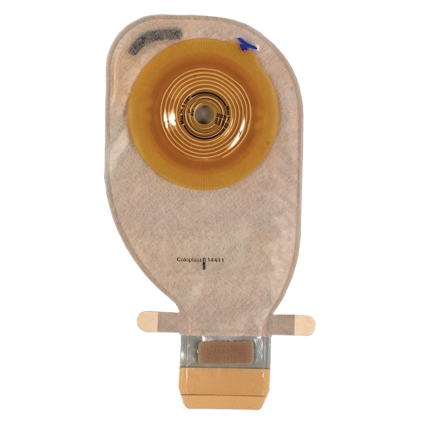 Assura® New Generation EasiClose™ One-Piece Drainable Opaque Ostomy Pouch, 11-1/4 Inch Length