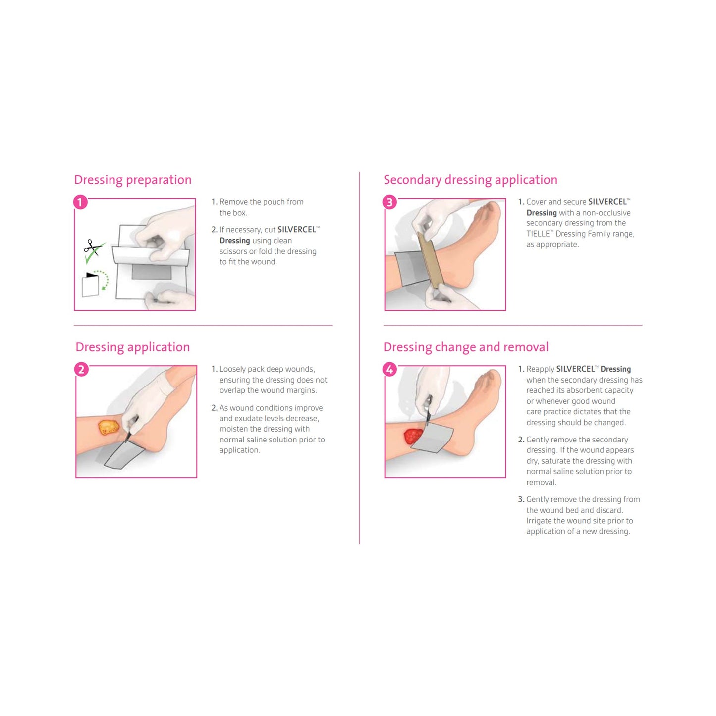 3M™ Silvercel™ Alginate Dressing with Silver, 2 x 2 Inch