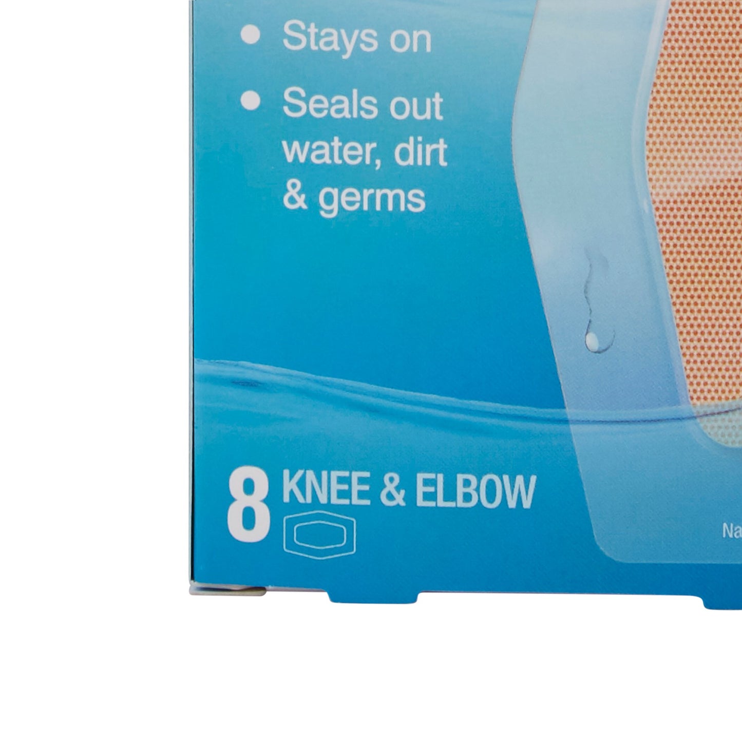 Nexcare™ Waterproof Knee / Elbow Sheer Adhesive Strip, 2-3/8 x 3-1/2 Inch