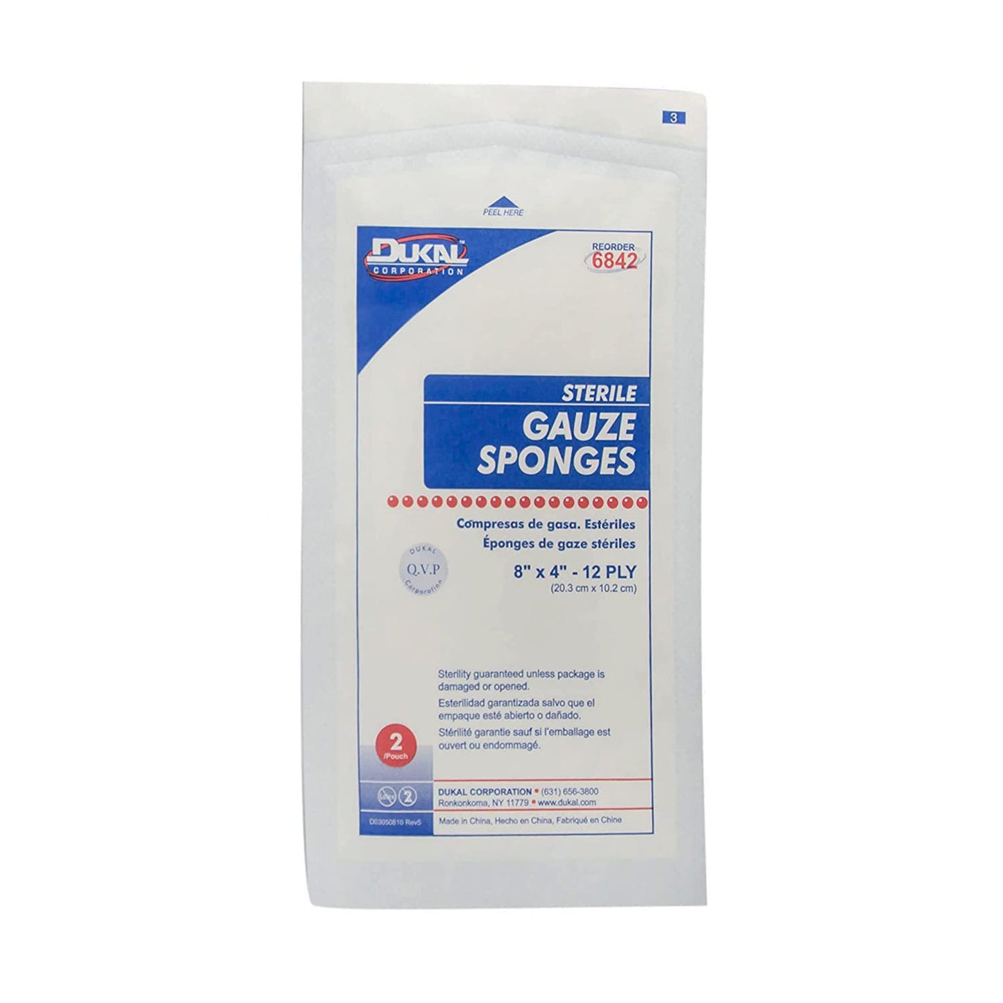 Dukal™ Sterile Gauze Sponge, 12-Ply