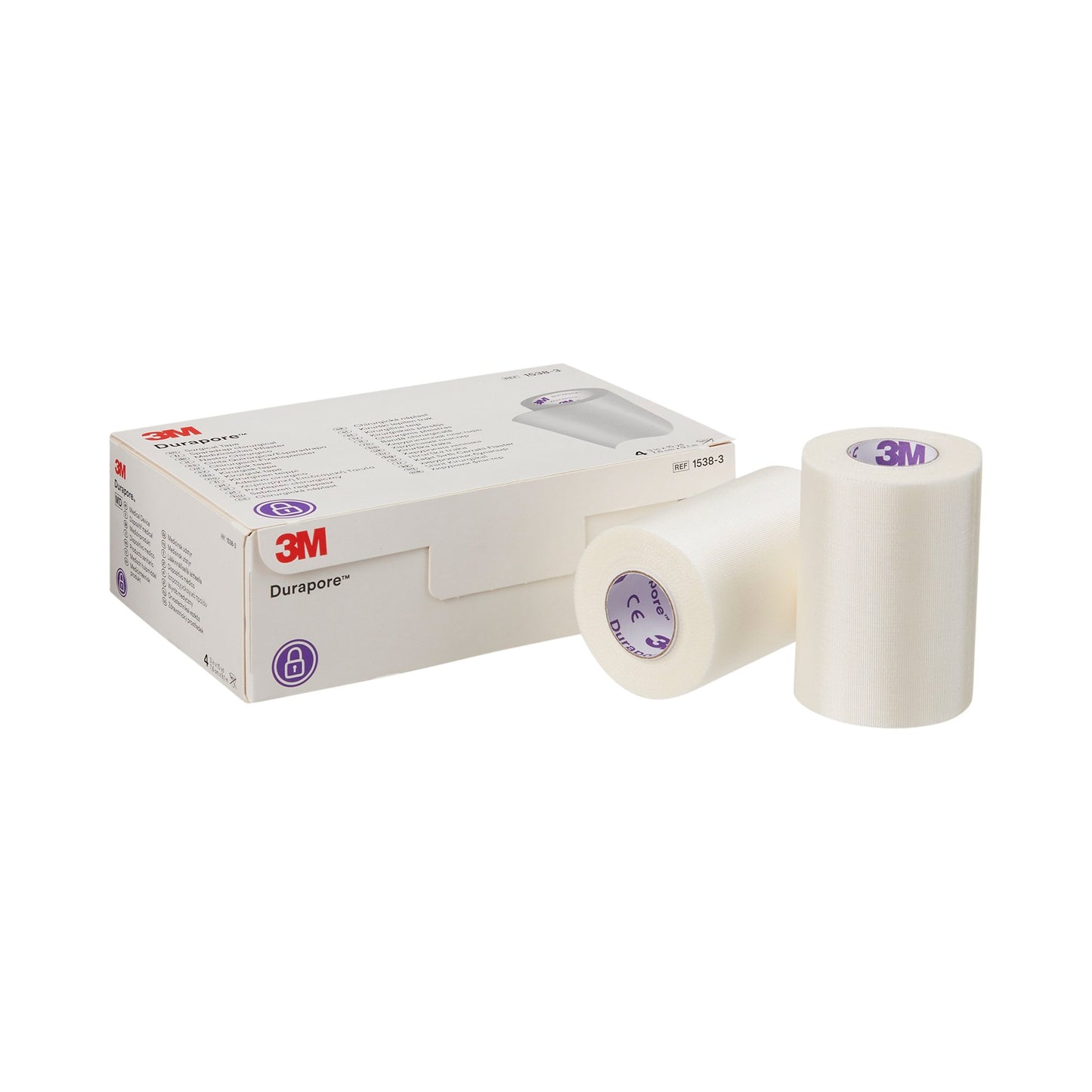 3M™ Durapore™ Silk-Like Cloth Medical Tape, White