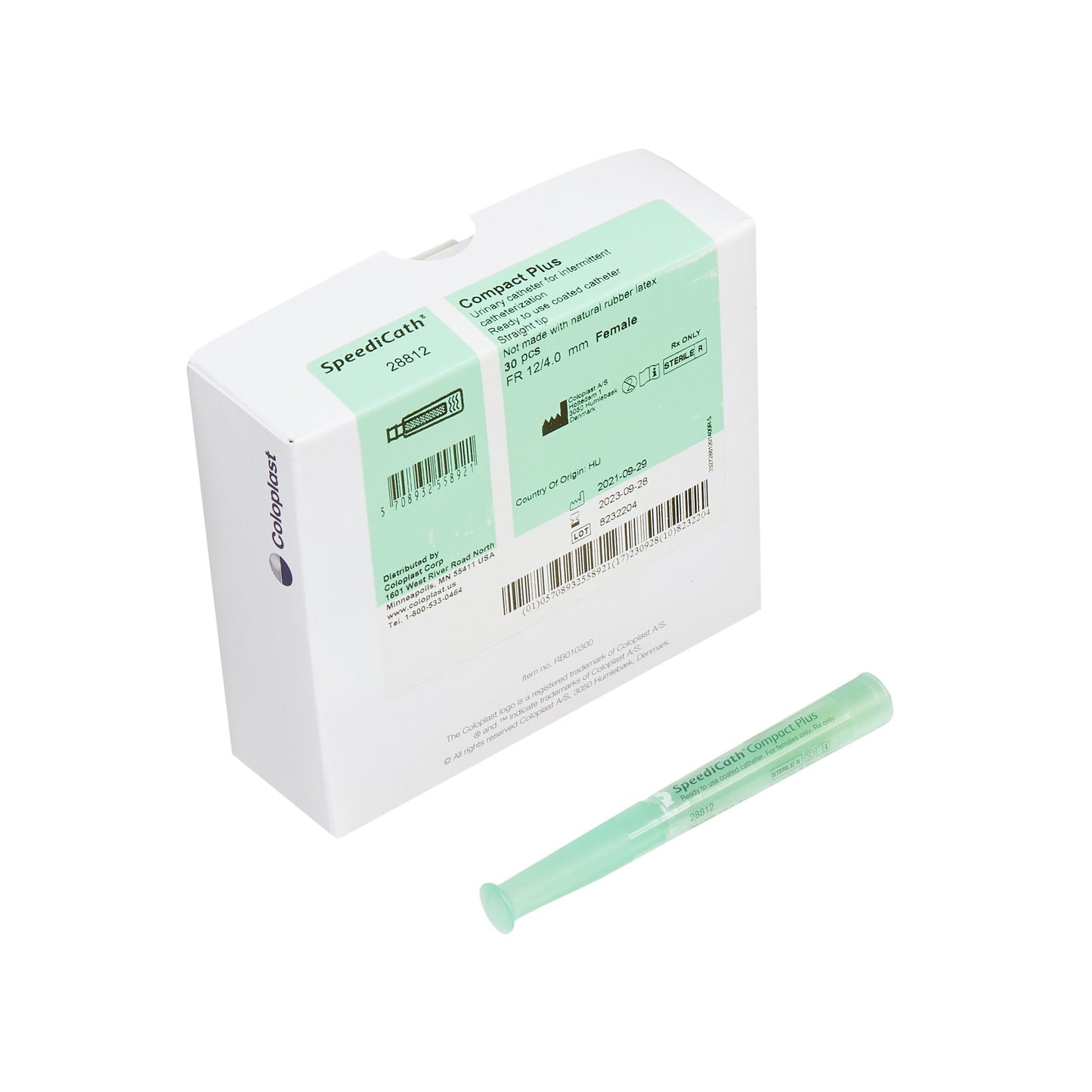 SpeediCath® Compact Plus Female Catheter, 12 Fr