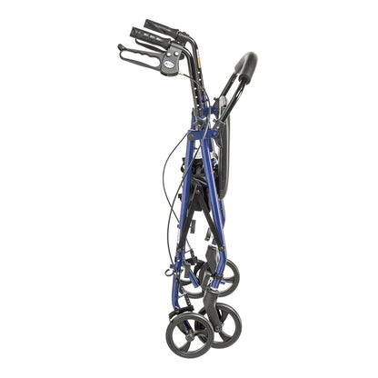 Drive™ Steel Rollator with 6 Inch Wheels, Blue