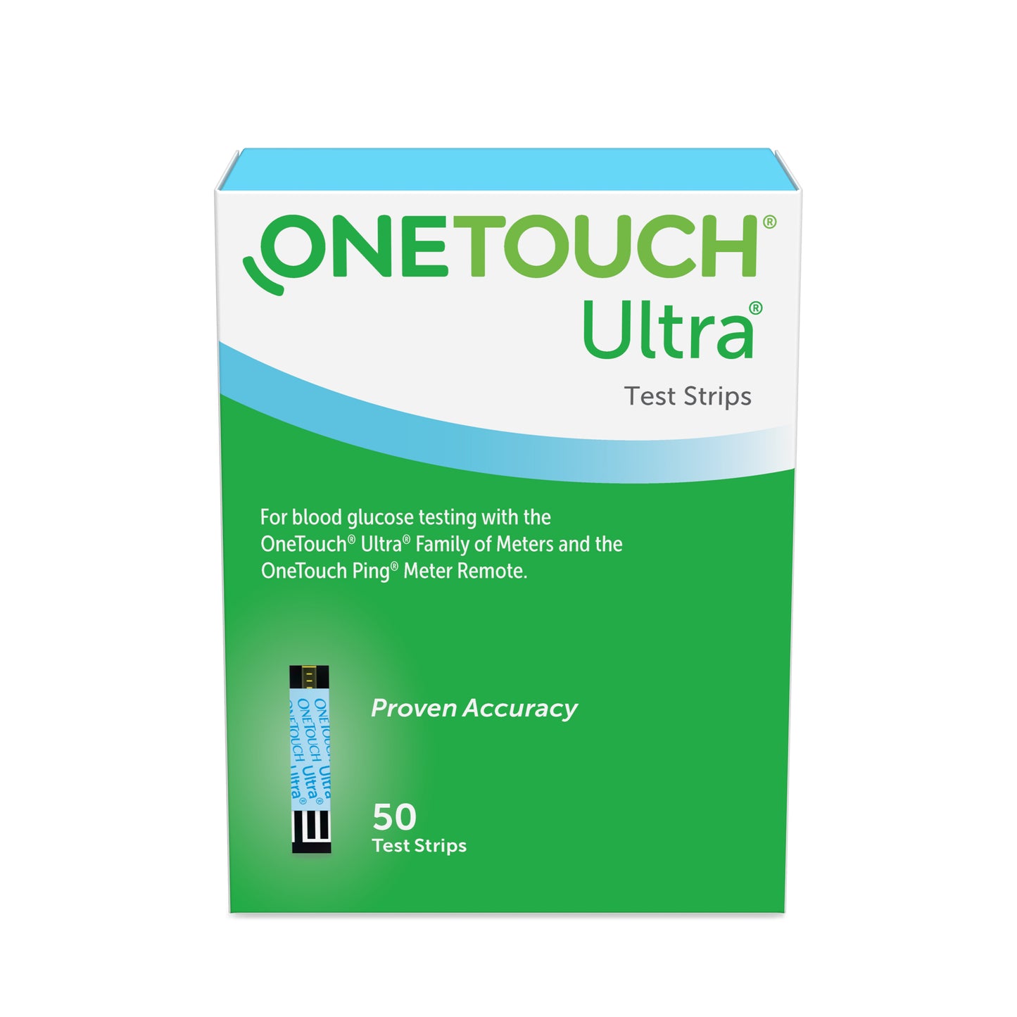 OneTouch Ultra Blue Blood Glucose Test Strip (50 count) 50ct
