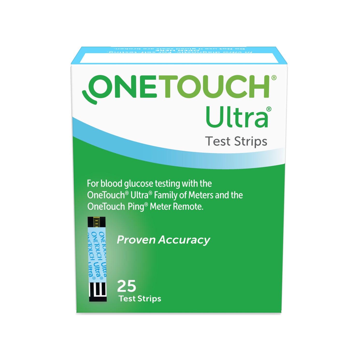 OneTouch Ultra Blue Blood Glucose Test Strip (25 count) 25ct