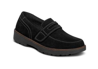 Shelly Women's Loafers, Black, angle view