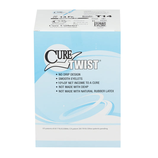Cure Twist™ Female Intermittent Catheter, 14 Fr.