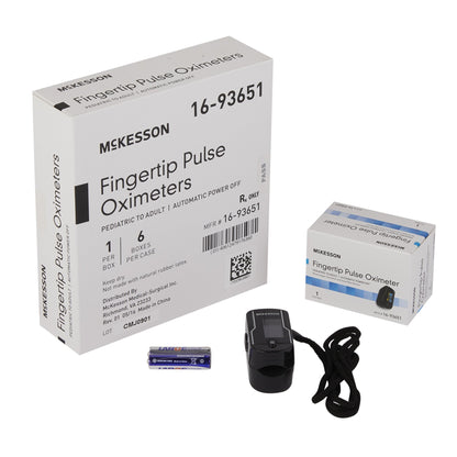 McKesson Fingertip Pulse Oximeter without Connectivity, Battery Operated