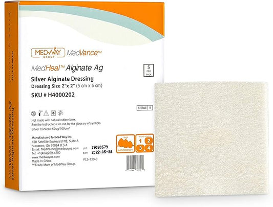 CuraVance Silver Alginate Dressing Pad