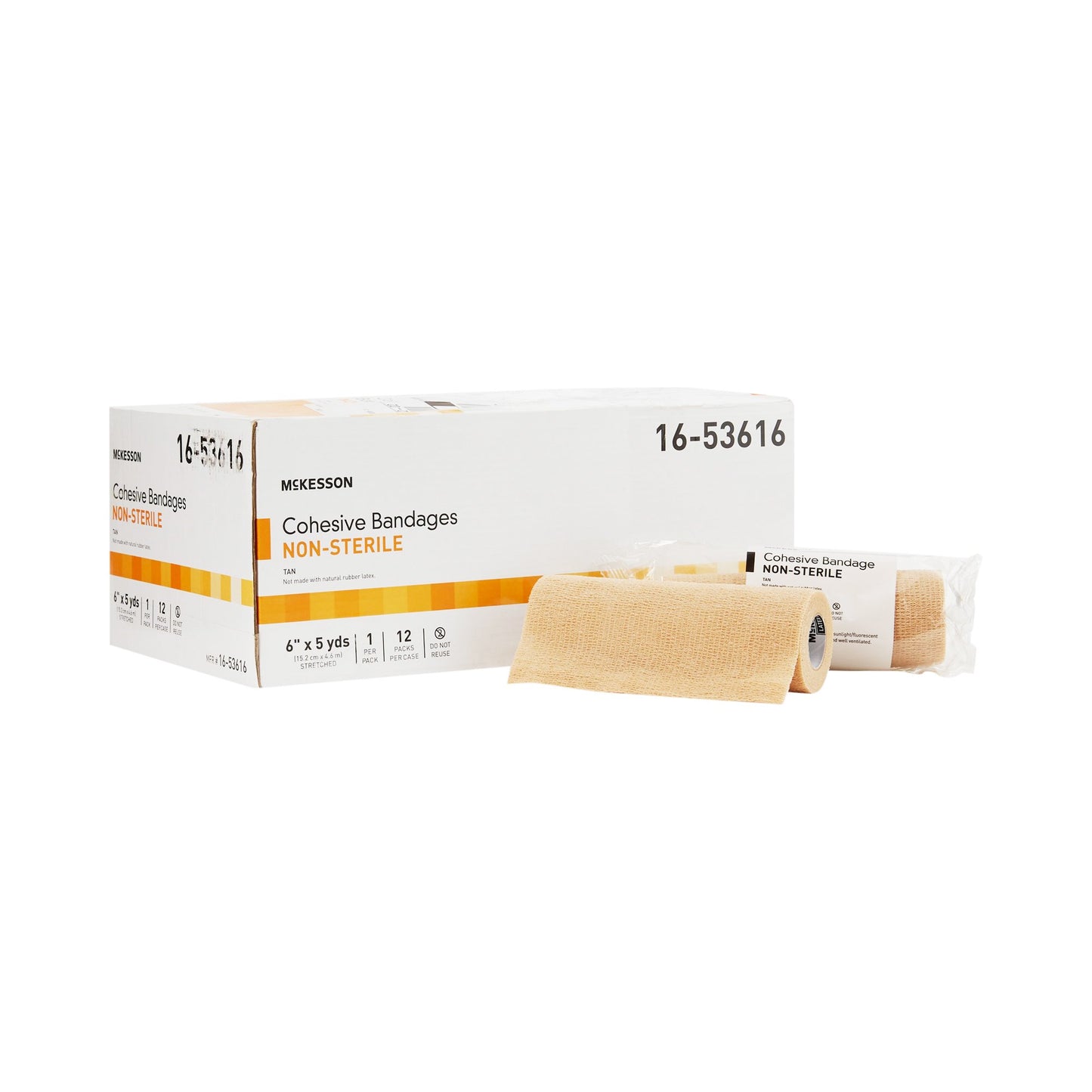McKesson Self-adherent Closure Cohesive Bandage, Tan