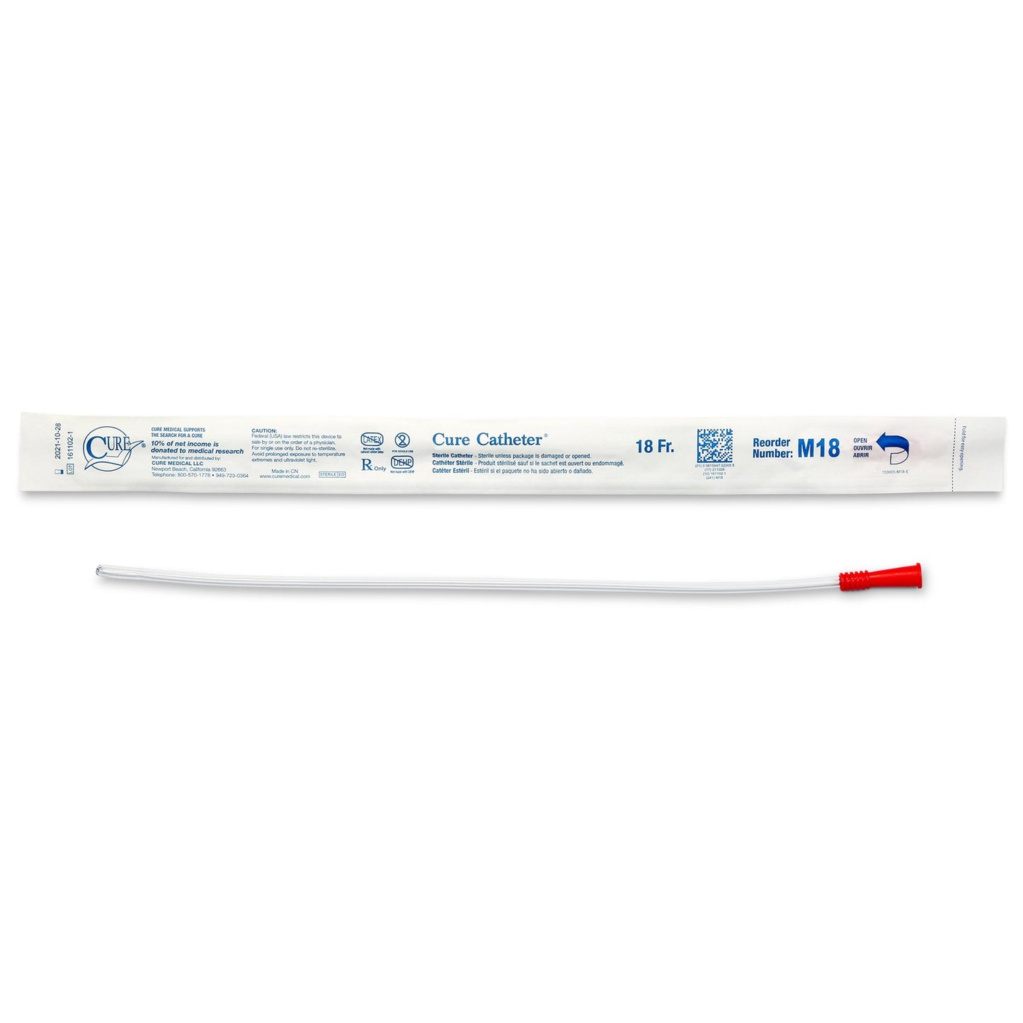 Cure Catheter™ Urethral Catheter, Male