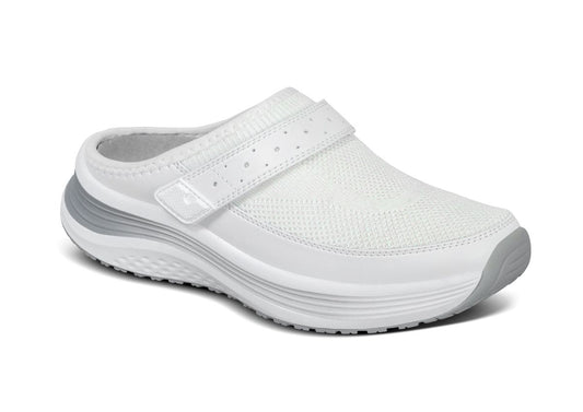 Iris Women's Clogs, White, angle view