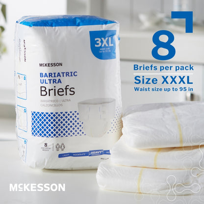 McKesson Ultra Heavy Absorbent Incontinence Brief, Bariatric