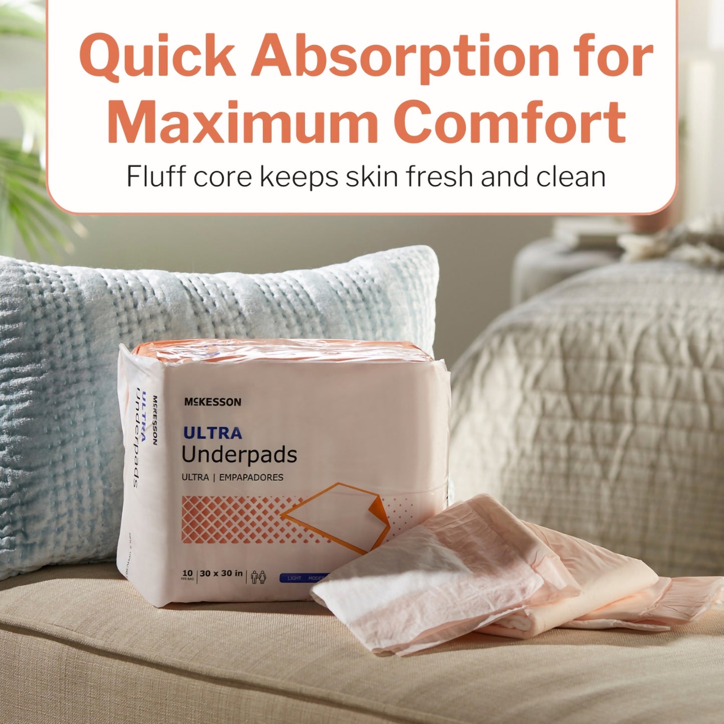 McKesson Ultra Heavy Absorbency Underpad