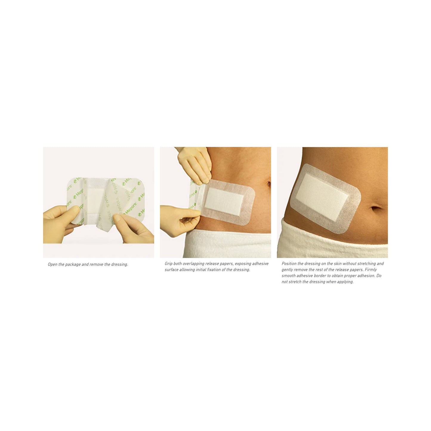 Mepore® Adhesive Dressing, 3 x 8 Inch