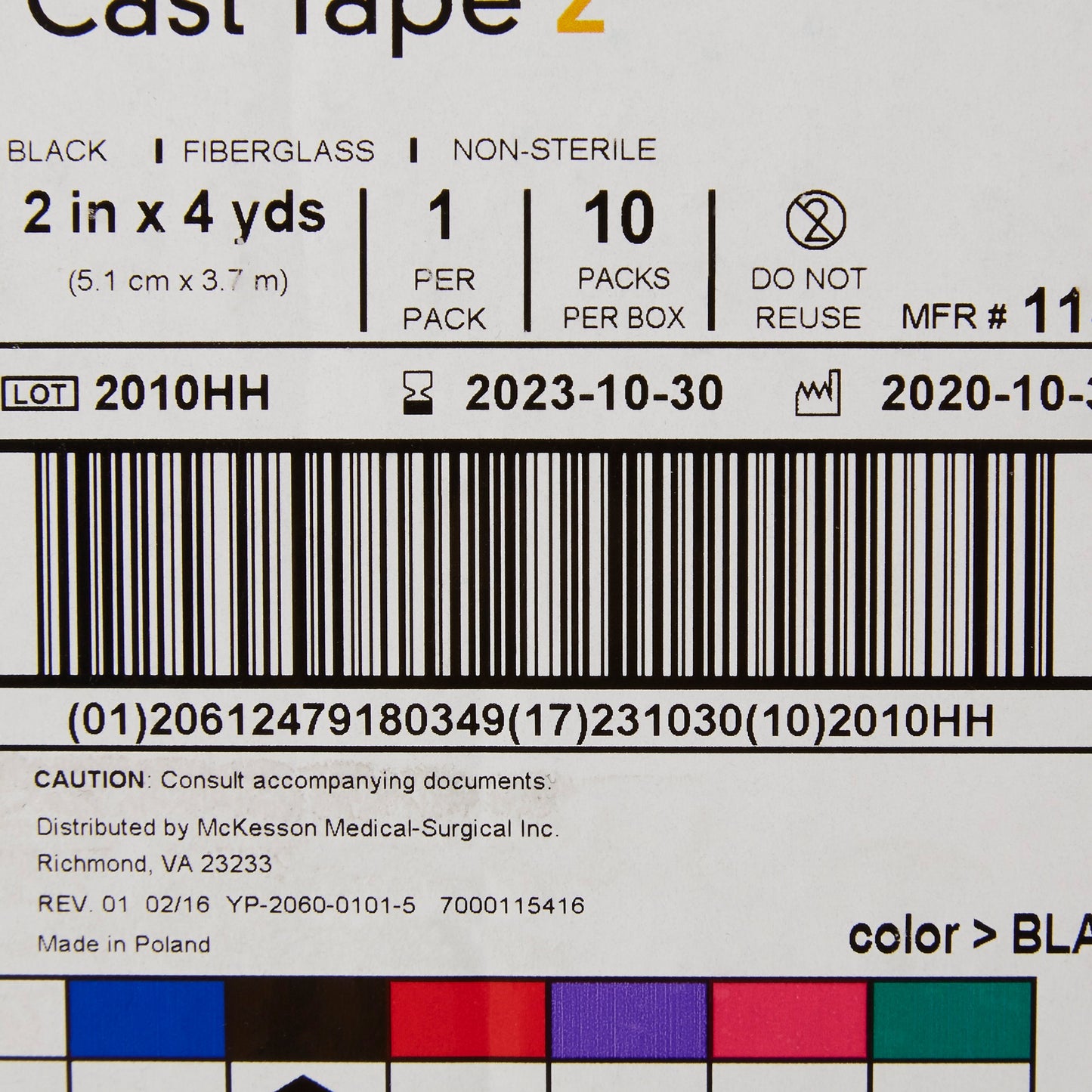 McKesson Cast Tape, Fiberglass