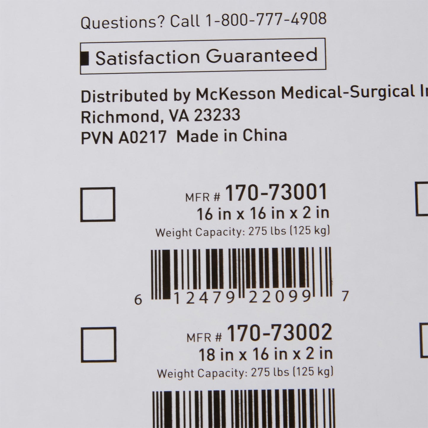 McKesson Gel Protekt Seat Cushion