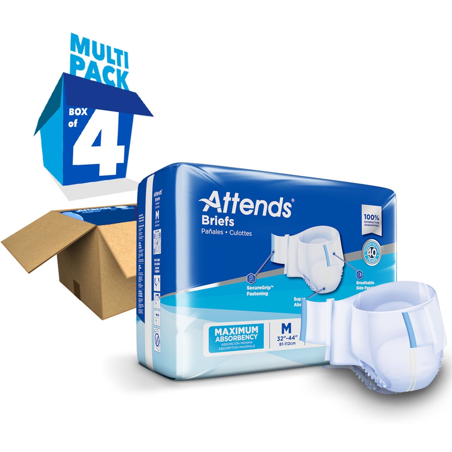 Attends® Briefs, Adult
