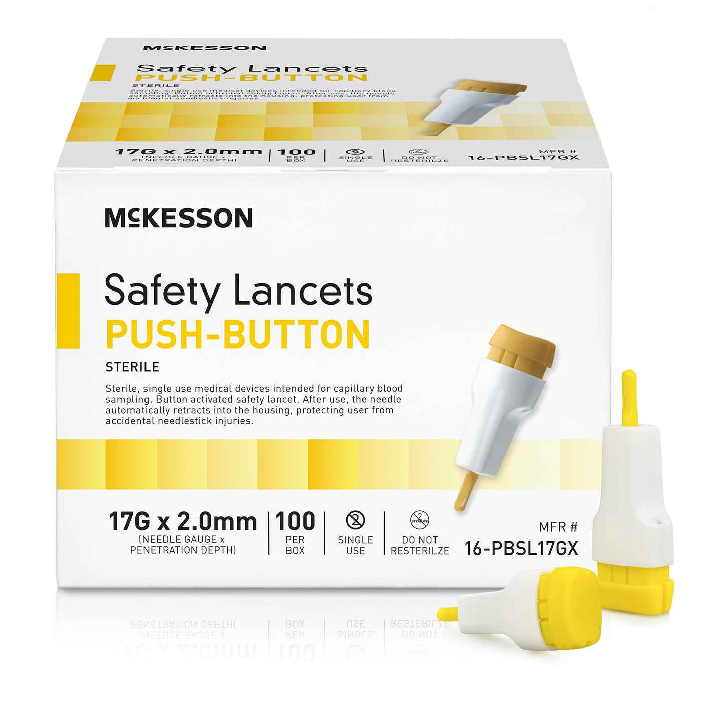 McKesson Push Button Safety Lancet