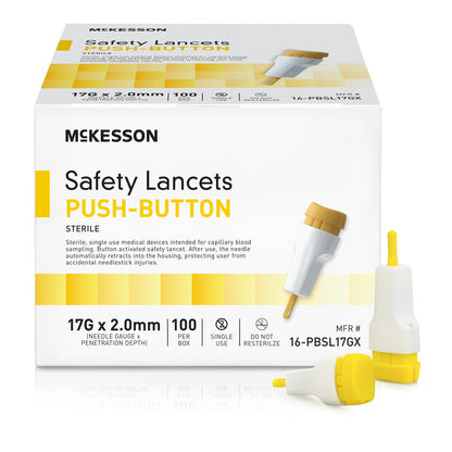 McKesson Push Button Safety Lancet