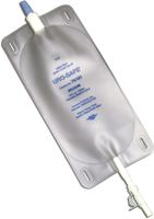 Uro-Safe Vinyl Bag with Thumb Clamp Clear Back