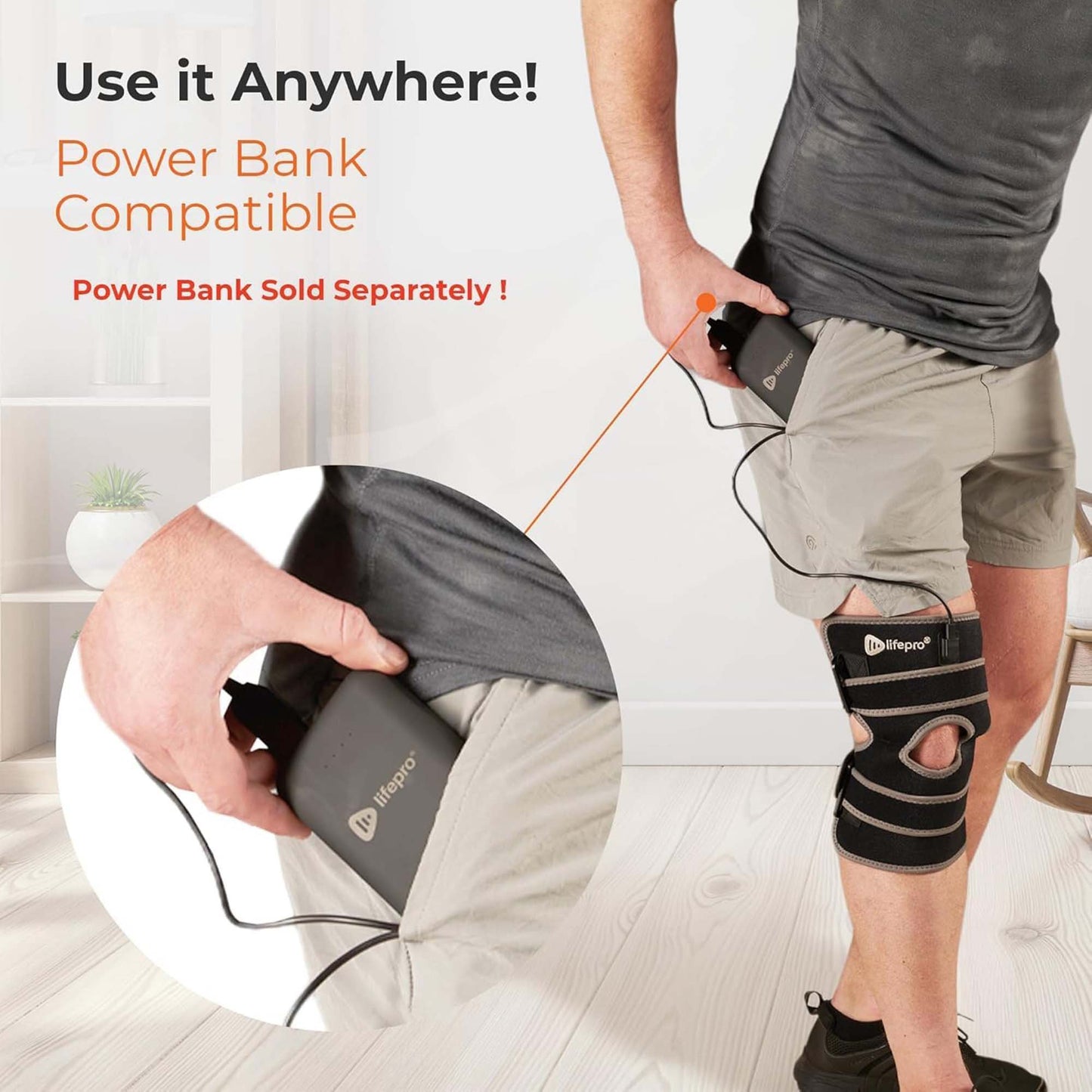 BioRecover™ Light Therapy Knee Brace, One Size Fits Most