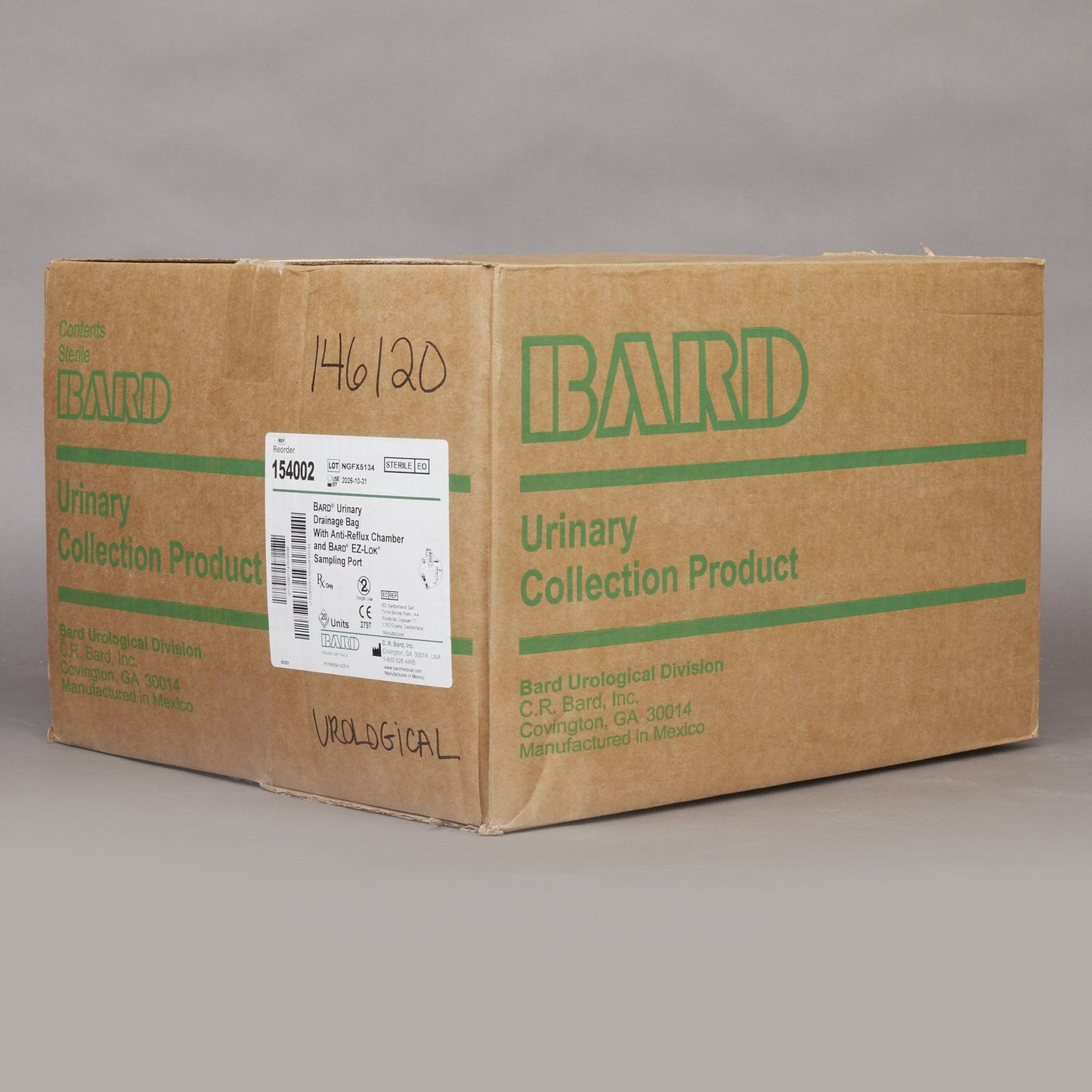 Bard® Urinary Drain Bag with Anti-Reflux, 1 Hook