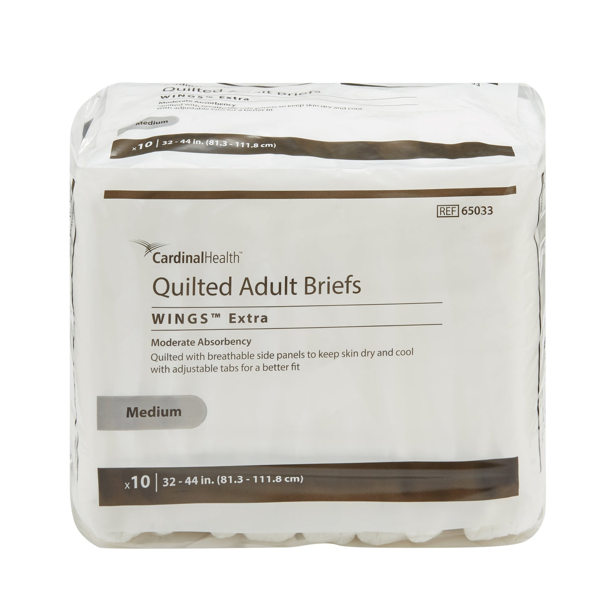 Quilted Adult Briefs Wings Extra Medium 32" - 44"